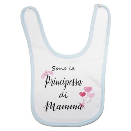 Bavaglino neonata sono la principessa di mamma