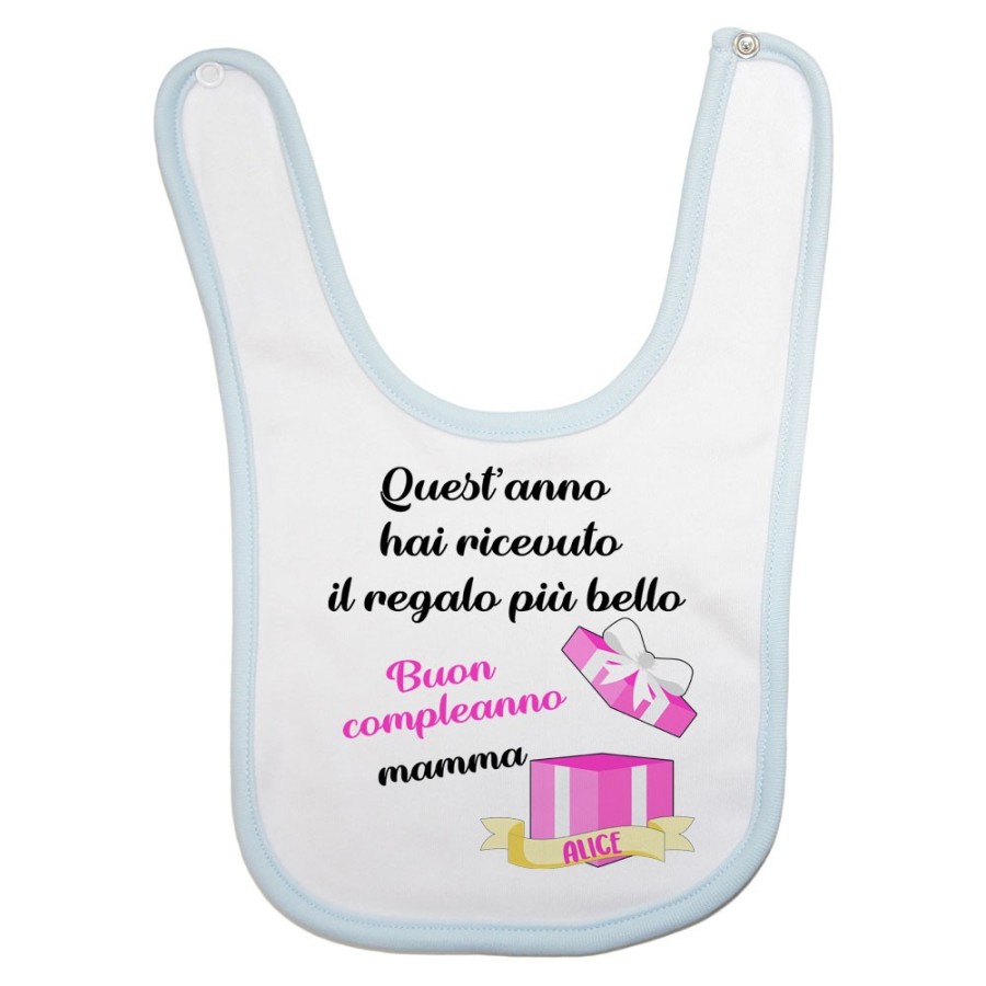 Bavaglino personalizzato con nome mamma quest'anno hai ricevuto il regalo di compleanno più bello Per la mamma