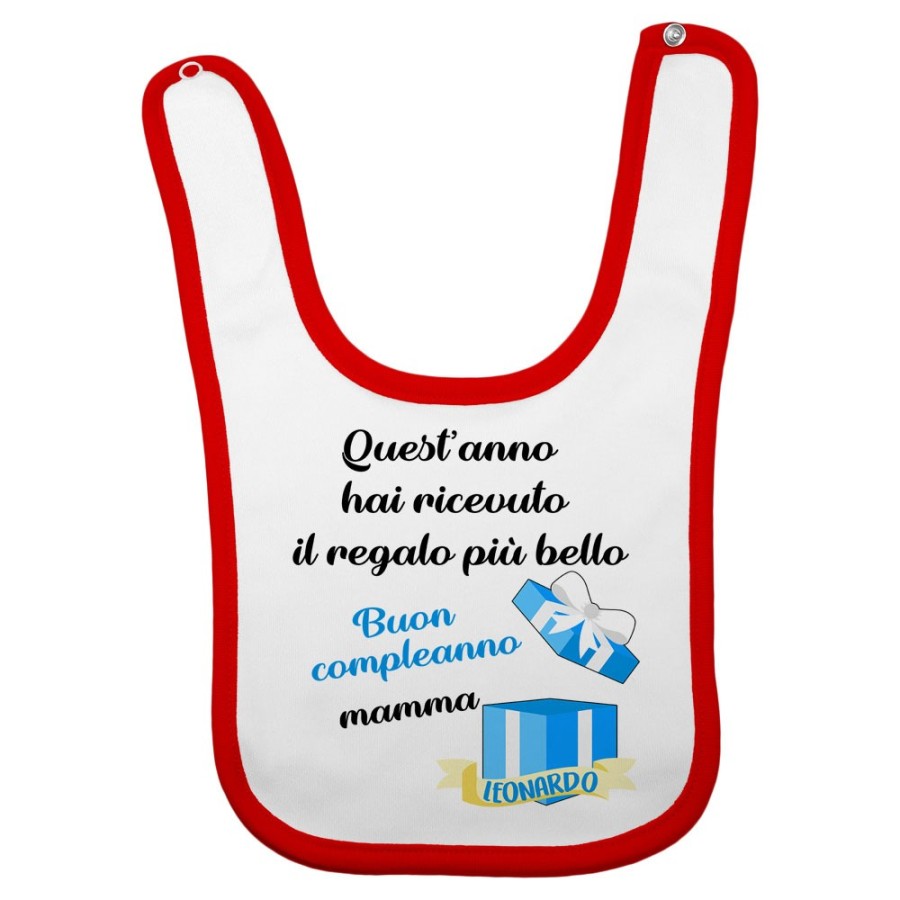 Bavaglino personalizzato con nome mamma quest'anno hai ricevuto il regalo di compleanno più bello Per la mamma