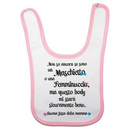Bavaglino neonato non so ancora se sono un maschietto o...