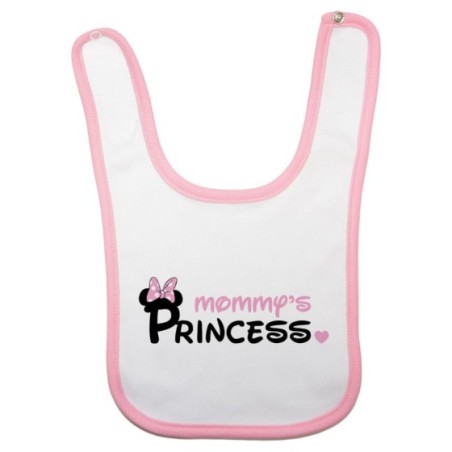 Bavaglino neonato mommy's prince princess mickey