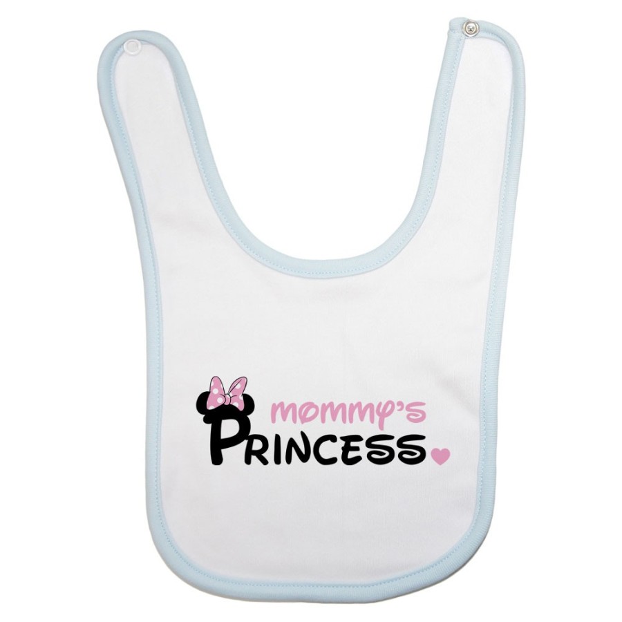 Bavaglino neonato mommy's prince princess mickey Per la mamma