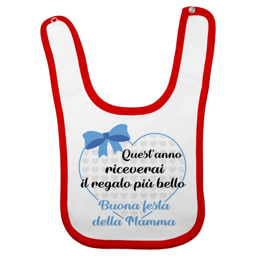 Bavaglino neonato quest'anno riceverai il regalo più bello buona festa della mamma Per la mamma