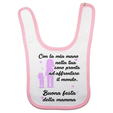 Bavaglino neonato con la mia mano nella tua sono pronta...