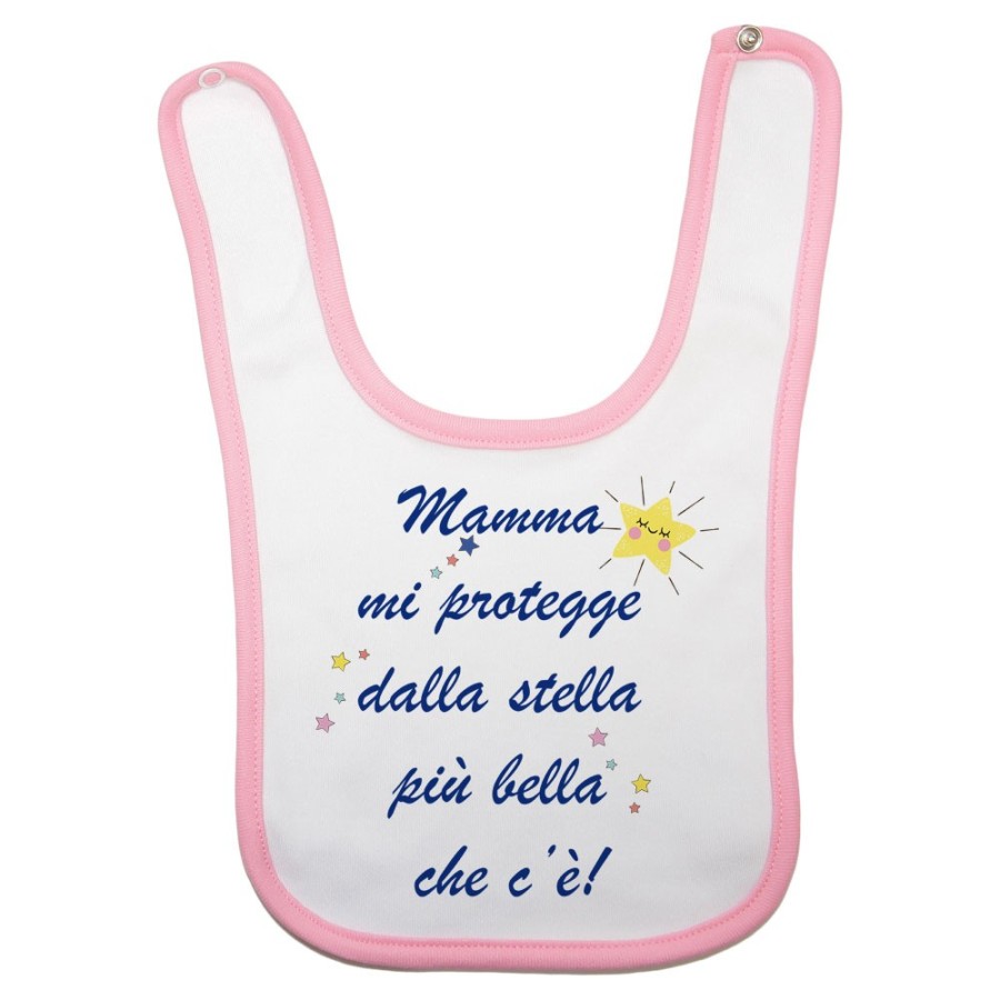 Bavaglino neonato mamma mi protegge dalla stella più bella che c'è Per la mamma