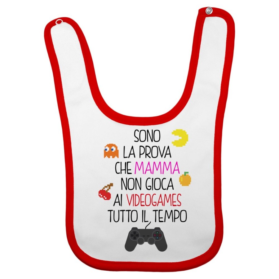 Bavaglino neonato sono la prova che mamma non gioca ai videogames tutto il tempo Per la mamma