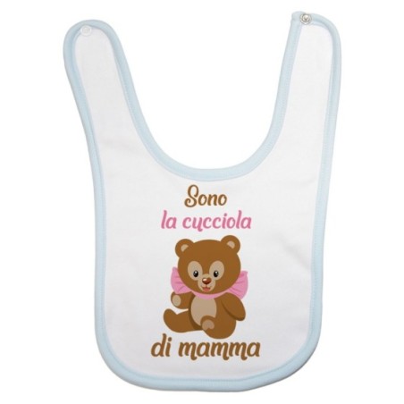 Bavaglino neonata sono la cucciola di mamma Per la mamma