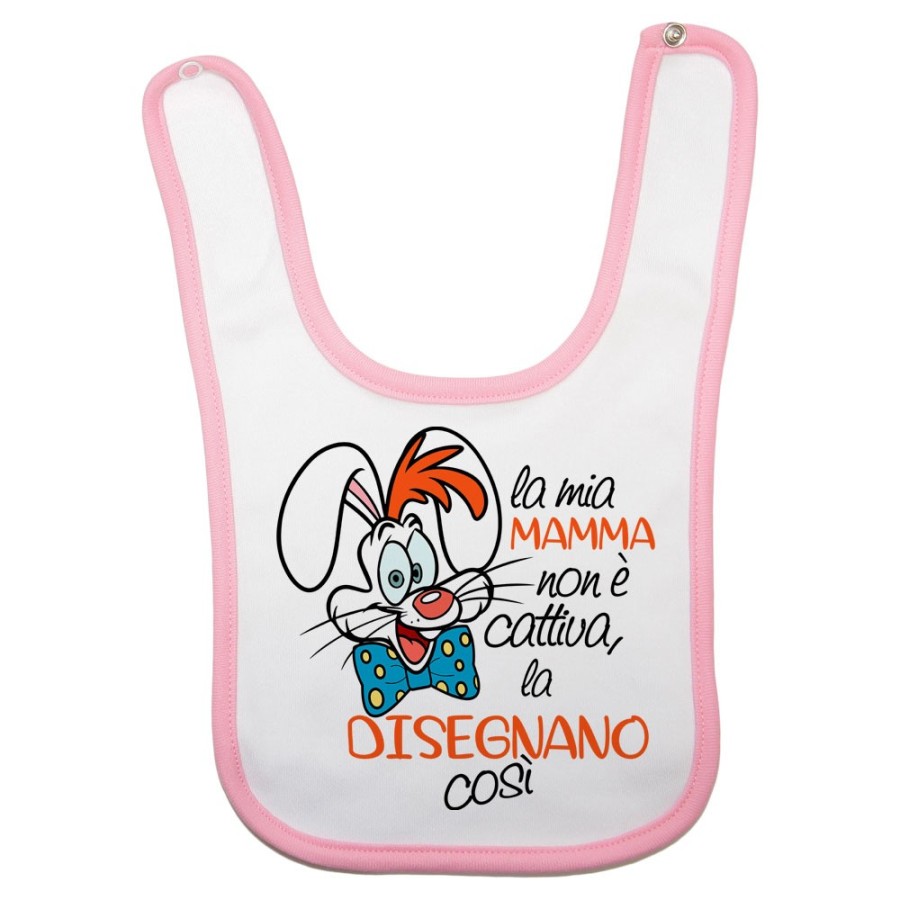 Bavaglino neonato la mia mamma non è cattiva la disegnano così Per la mamma