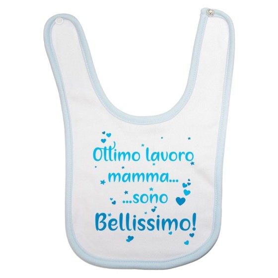 Bavaglino neonato ottimo lavoro mamma sono bellissimo Per la mamma