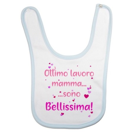 Bavaglino neonato ottimo lavoro mamma sono bellissimo Per la mamma