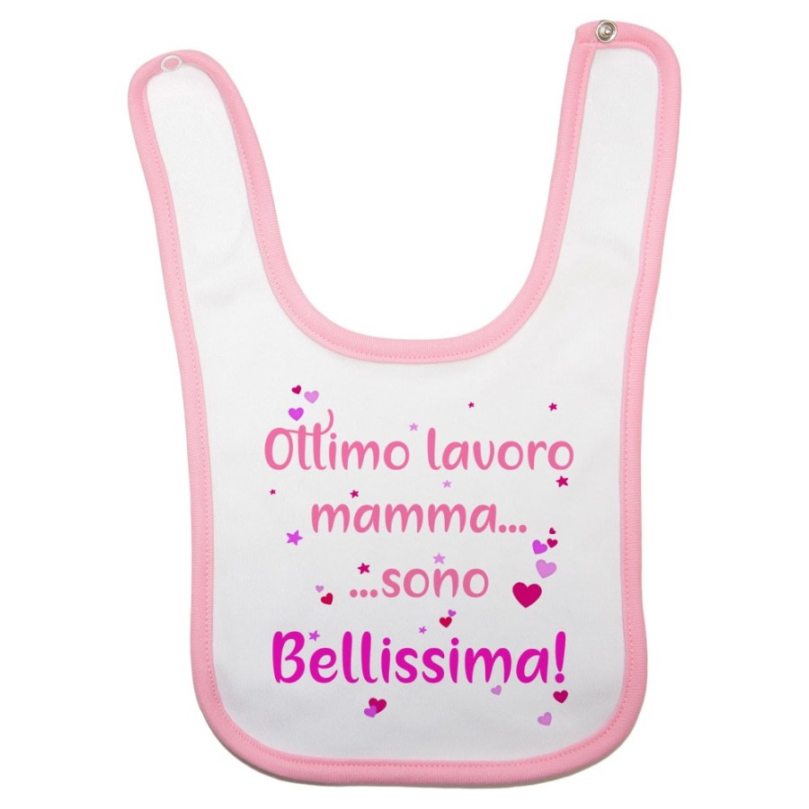 Bavaglino neonato ottimo lavoro mamma sono bellissimo Per la mamma