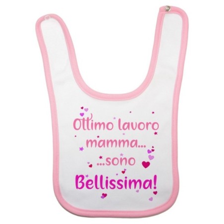 Bavaglino neonato ottimo lavoro mamma sono bellissimo Per la mamma