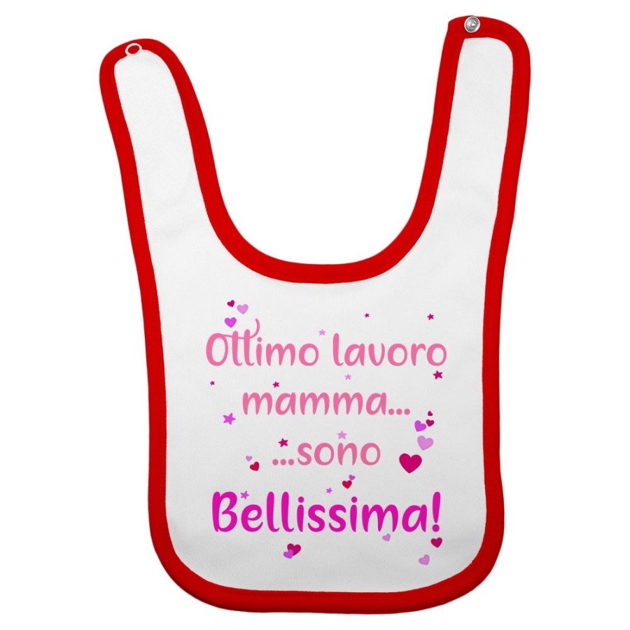 Bavaglino neonato ottimo lavoro mamma sono bellissimo Per la mamma
