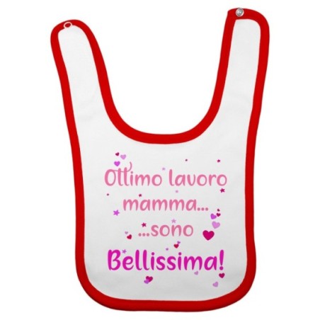 Bavaglino neonato ottimo lavoro mamma sono bellissimo Per la mamma