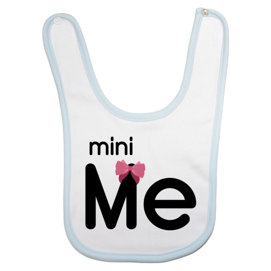 Bavaglino neonato mini me con fiocco Per la mamma