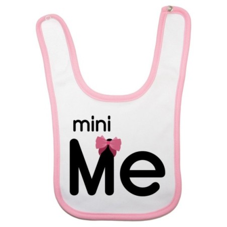 Bavaglino neonato mini me con fiocco Per la mamma