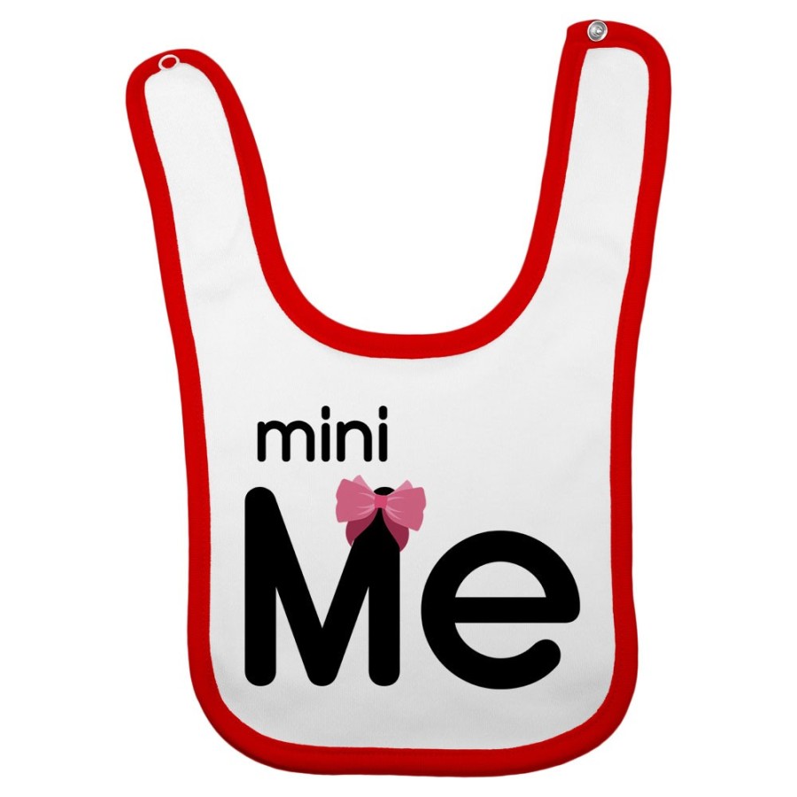 Bavaglino neonato mini me con fiocco Per la mamma
