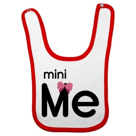 Bavaglino neonato mini me con fiocco Per la mamma