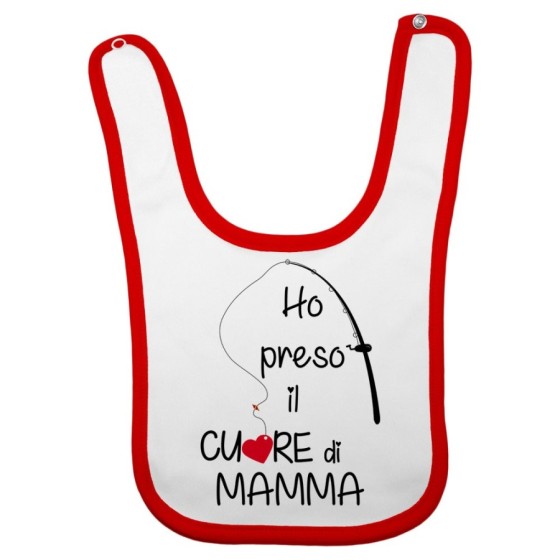 Bavaglino neonato ho preso il cuore di mamma Per la mamma