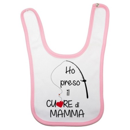Bavaglino neonato ho preso il cuore di mamma Per la mamma