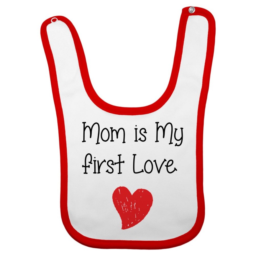Bavaglino neonato mom is my first love Per la mamma
