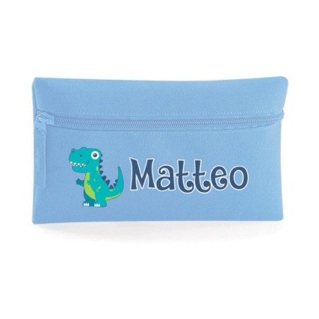 Astuccio personalizzato con nome dinosauro