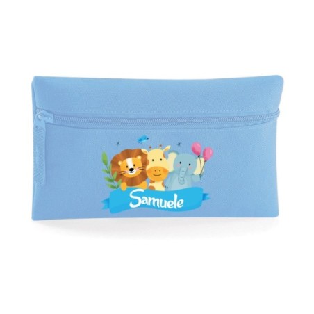 Astuccio personalizzato con nome party con gli animali