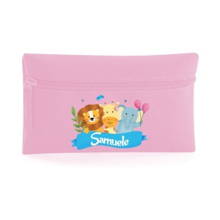 Astuccio personalizzato con nome party con gli animali Animali