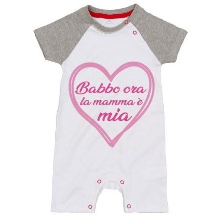 Pagliaccetto neonato mamma ora babbo è mio Per la mamma