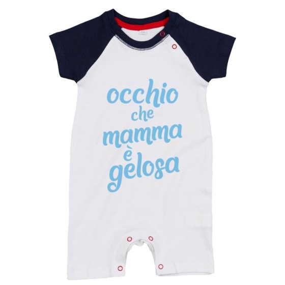 Pagliaccetto neonato occhio che mamma è gelosa Per la mamma