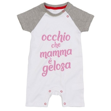 Pagliaccetto neonato occhio che mamma è gelosa Per la mamma