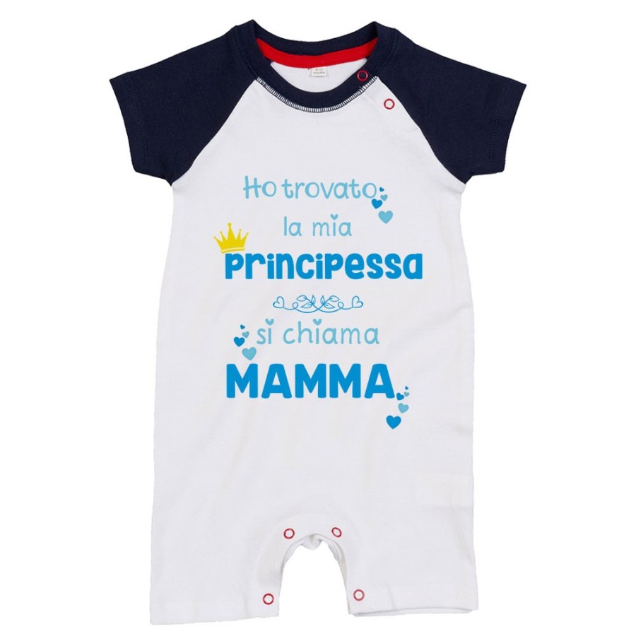 Pagliaccetto neonato ho trovato la mia principessa si chiama mamma Per la mamma