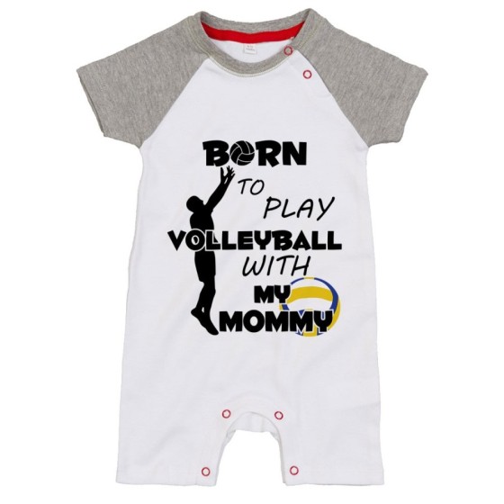 Pagliaccetto neonato born to play volleyball with my mommy Per la mamma