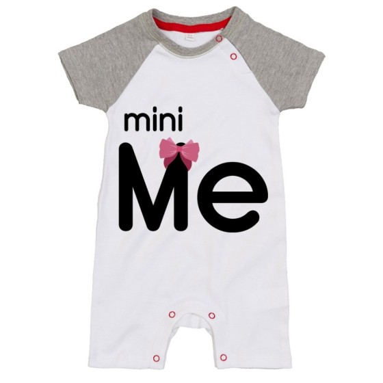Pagliaccetto neonato mini me con fiocco Per la mamma