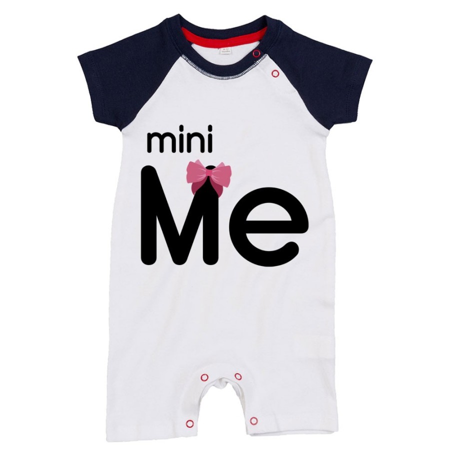 Pagliaccetto neonato mini me con fiocco Per la mamma