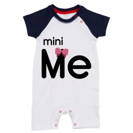 Pagliaccetto neonato mini me con fiocco Per la mamma