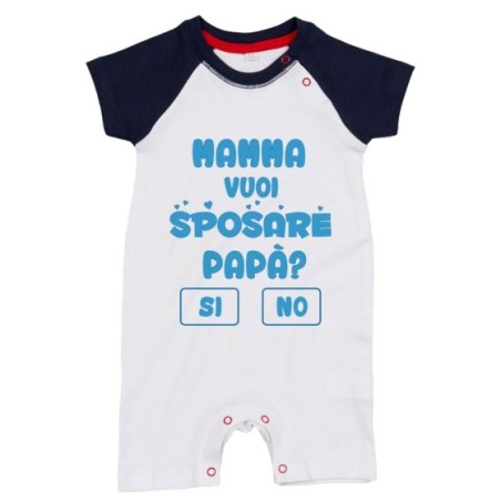 Pagliaccetto neonato mamma vuoi sposare papà ? si o no ?