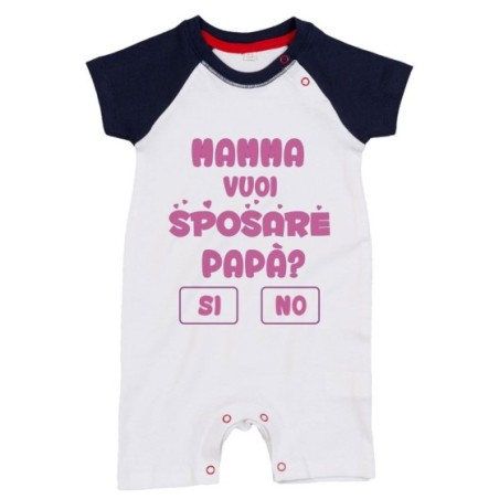 Pagliaccetto neonato mamma vuoi sposare papà ? si o no ? Per la mamma