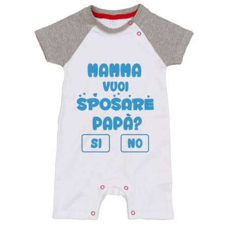 Pagliaccetto neonato mamma vuoi sposare papà ? si o no ? Per la mamma
