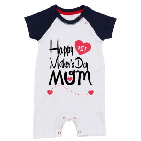 Pagliaccetto neonato happy first mother's day mommy