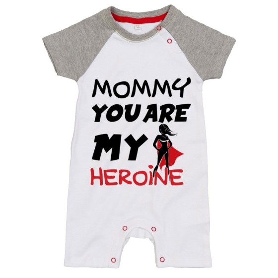 Pagliaccetto neonato mommy you are my heroine Per la mamma