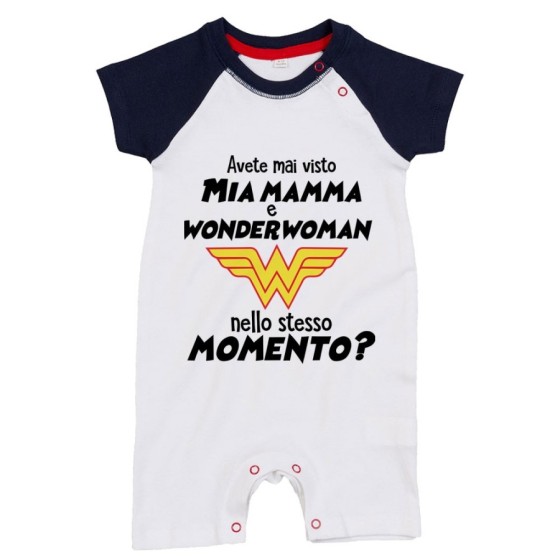 Pagliaccetto neonato avete mai visto mio mamma e wonderwoman nello stesso momento? Per la mamma