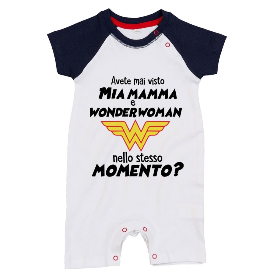 Pagliaccetto neonato avete mai visto mio mamma e wonderwoman nello stesso momento? Per la mamma