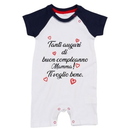 Pagliaccetto neonato tanti auguri di buon compleanno...