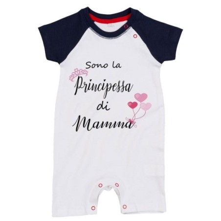 Pagliaccetto neonata sono la principessa di mamma