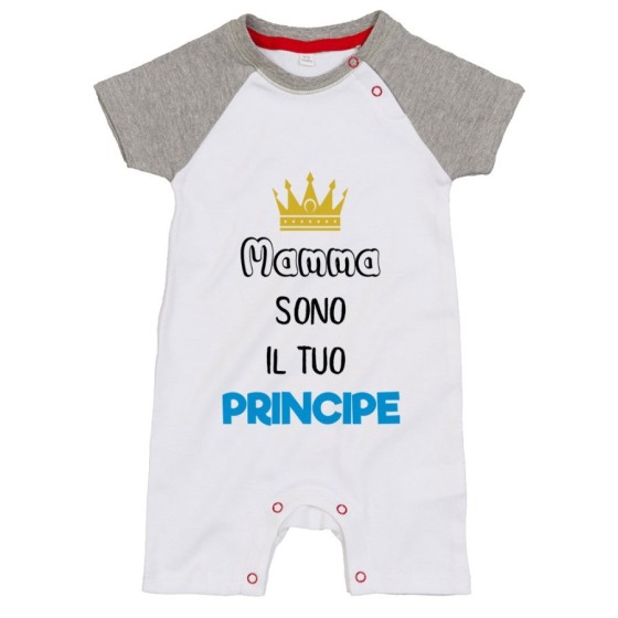 Pagliaccetto neonato mamma sono il tuo principe Per la mamma