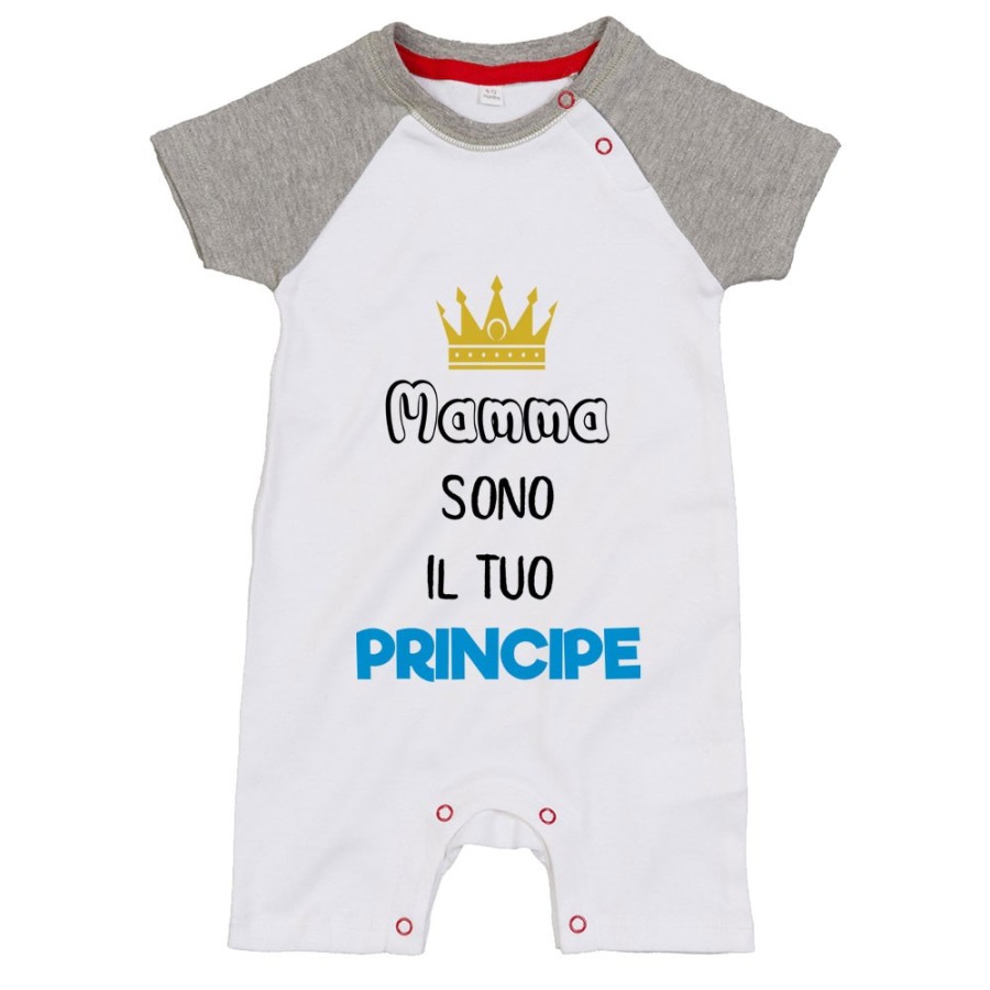 Pagliaccetto neonato mamma sono il tuo principe Per la mamma