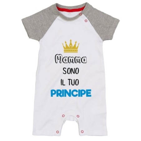 Pagliaccetto neonato mamma sono il tuo principe