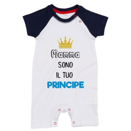 Pagliaccetto neonato mamma sono il tuo principe Per la mamma