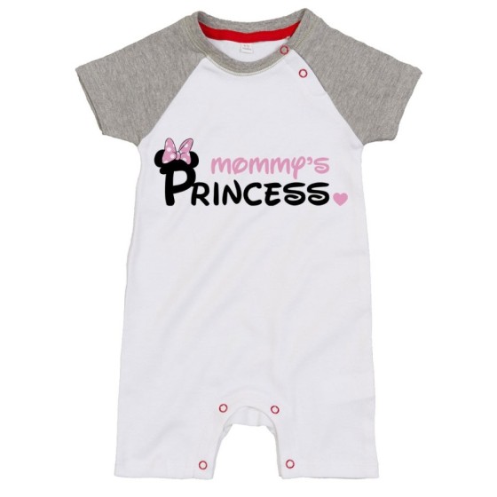 Pagliaccetto neonato mommy's prince princess mickey Per la mamma